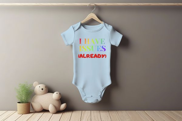 I Have Issues Baby Grower Short Sleeve