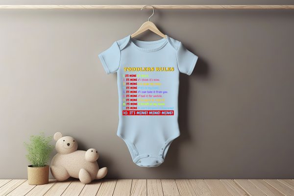 Toddlers Rule Baby Grower Short Sleeve
