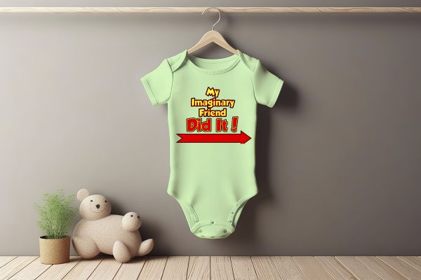 Imaginary Friend Baby Grower Short Sleeve
