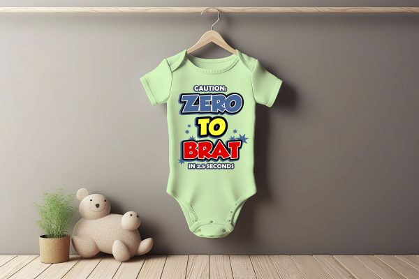 Zero To Brat Baby Grower Short Sleeve