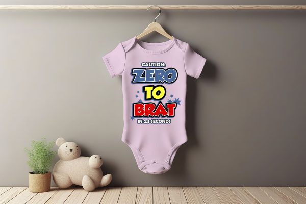 Zero To Brat Baby Grower Short Sleeve