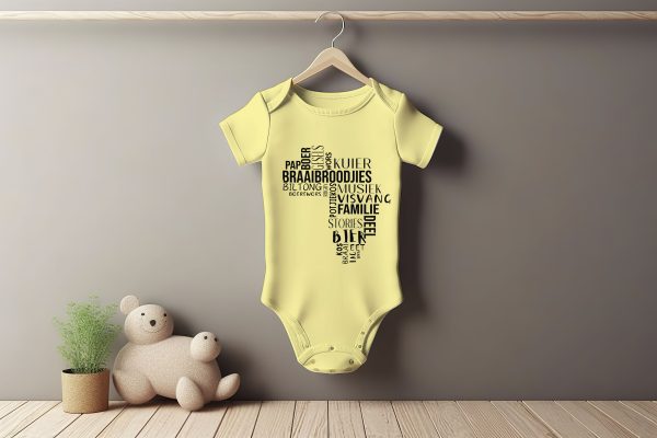 Africa Afrikaans Baby Grower  Short Sleeves