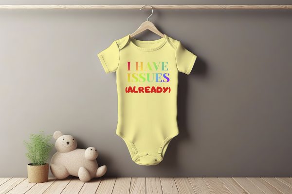 I Have Issues Baby Grower Short Sleeve