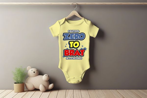 Zero To Brat Baby Grower Short Sleeve