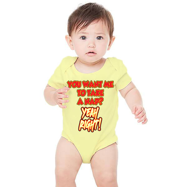 Take A Nap Baby Grower Short Sleeve